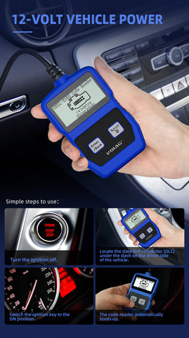 CR200 Code Reader OBD2&CAN I/M Readiness Key