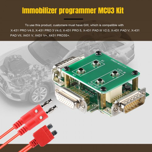 Launch GIII X-Prog 3 Advanced Immobilizer & Key Programmer Plus MCU3 Adapter Work on Mercedes Benz All Keys Lost and ECU TCU Reading