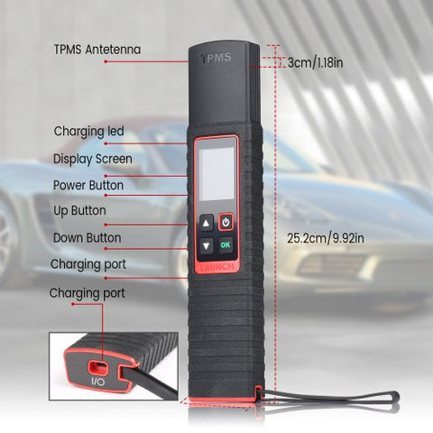 Pms Handheld Launch X-431 TSGUN TPMS Tire Pressure Detector Handheld Terminator X43 ...