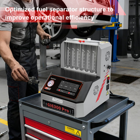 GI6300 Pro Piezo & GDI & Motocycle Injector Cleaner & Tester