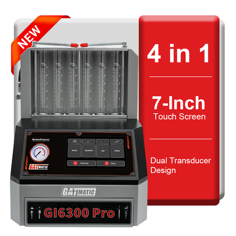GI6300 Pro Piezo & GDI & Motocycle Injector Cleaner & Tester