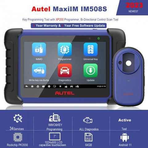 Autel MaxiIM IM508S Schlüsselprogrammiertool mit XP200 All System Diagnostic Scan und über 34 Servicefunktionen