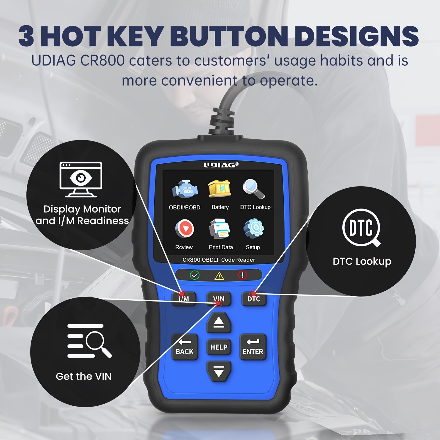 CR800 Professional OBDII Code Reader – e-autotool